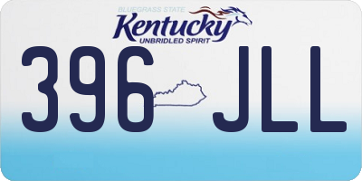 KY license plate 396JLL