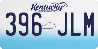 KY license plate 396JLM