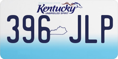 KY license plate 396JLP