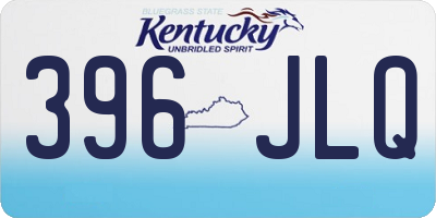 KY license plate 396JLQ