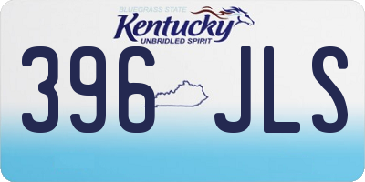 KY license plate 396JLS