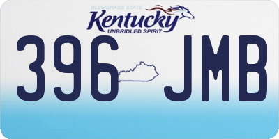 KY license plate 396JMB