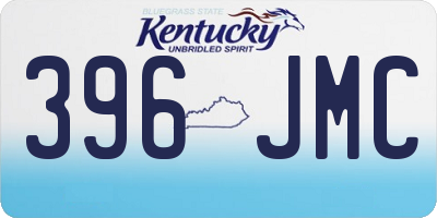 KY license plate 396JMC