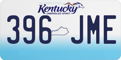 KY license plate 396JME