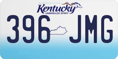 KY license plate 396JMG