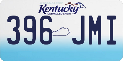 KY license plate 396JMI