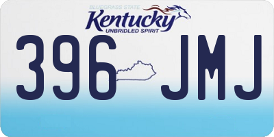 KY license plate 396JMJ