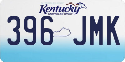 KY license plate 396JMK