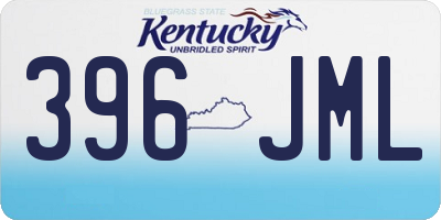 KY license plate 396JML