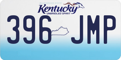 KY license plate 396JMP