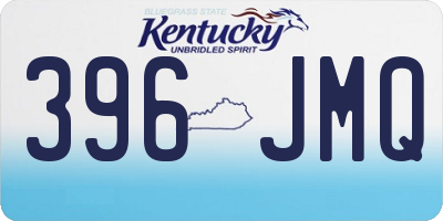 KY license plate 396JMQ