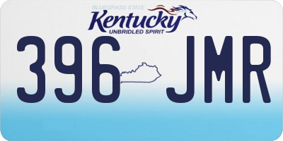 KY license plate 396JMR
