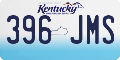 KY license plate 396JMS