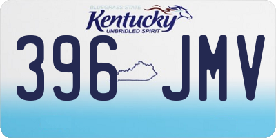 KY license plate 396JMV
