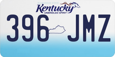 KY license plate 396JMZ