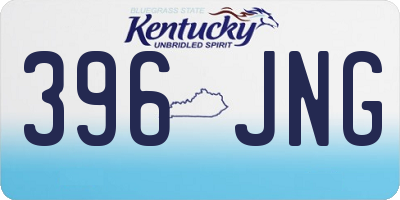 KY license plate 396JNG