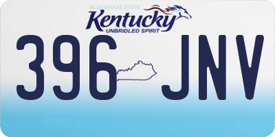 KY license plate 396JNV
