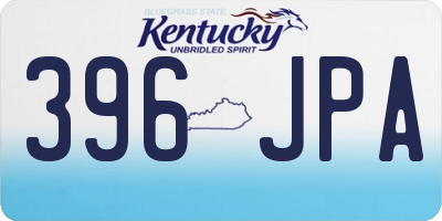 KY license plate 396JPA