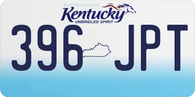 KY license plate 396JPT