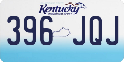 KY license plate 396JQJ