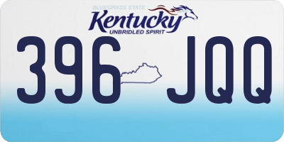 KY license plate 396JQQ
