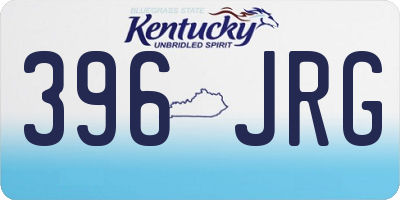 KY license plate 396JRG