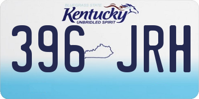KY license plate 396JRH