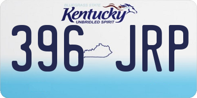 KY license plate 396JRP