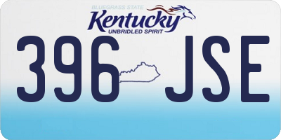 KY license plate 396JSE