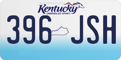 KY license plate 396JSH