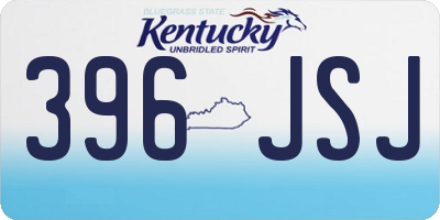 KY license plate 396JSJ