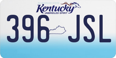 KY license plate 396JSL