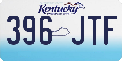 KY license plate 396JTF