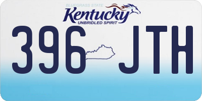 KY license plate 396JTH