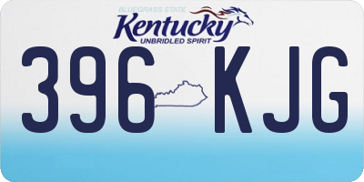 KY license plate 396KJG
