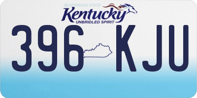 KY license plate 396KJU