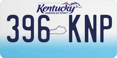 KY license plate 396KNP