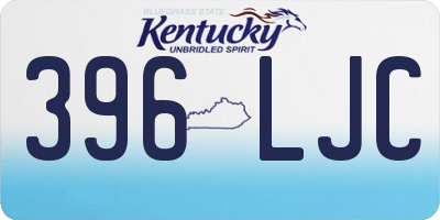KY license plate 396LJC