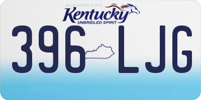 KY license plate 396LJG