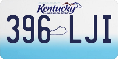 KY license plate 396LJI