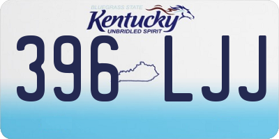 KY license plate 396LJJ