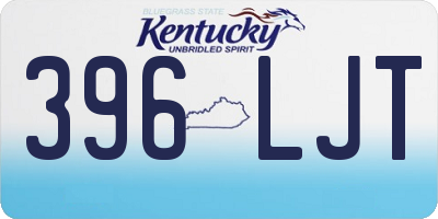 KY license plate 396LJT