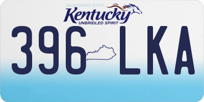 KY license plate 396LKA