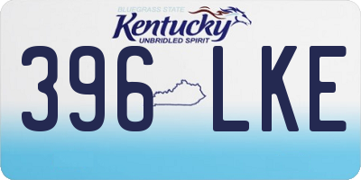 KY license plate 396LKE