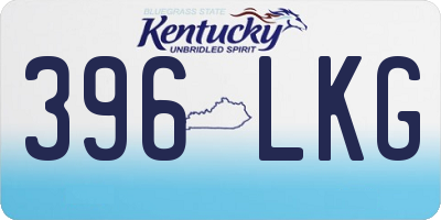 KY license plate 396LKG