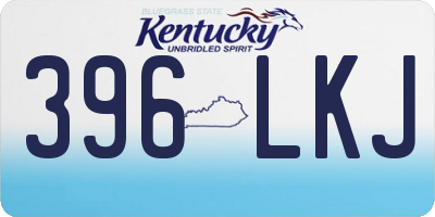 KY license plate 396LKJ