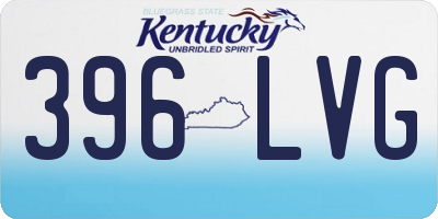 KY license plate 396LVG