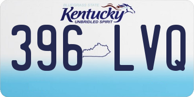 KY license plate 396LVQ