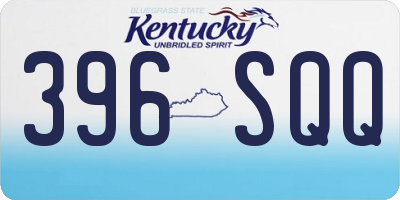 KY license plate 396SQQ