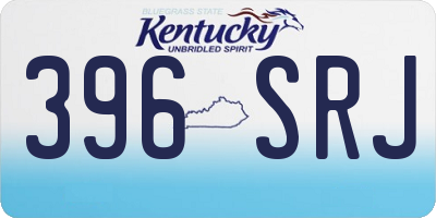 KY license plate 396SRJ